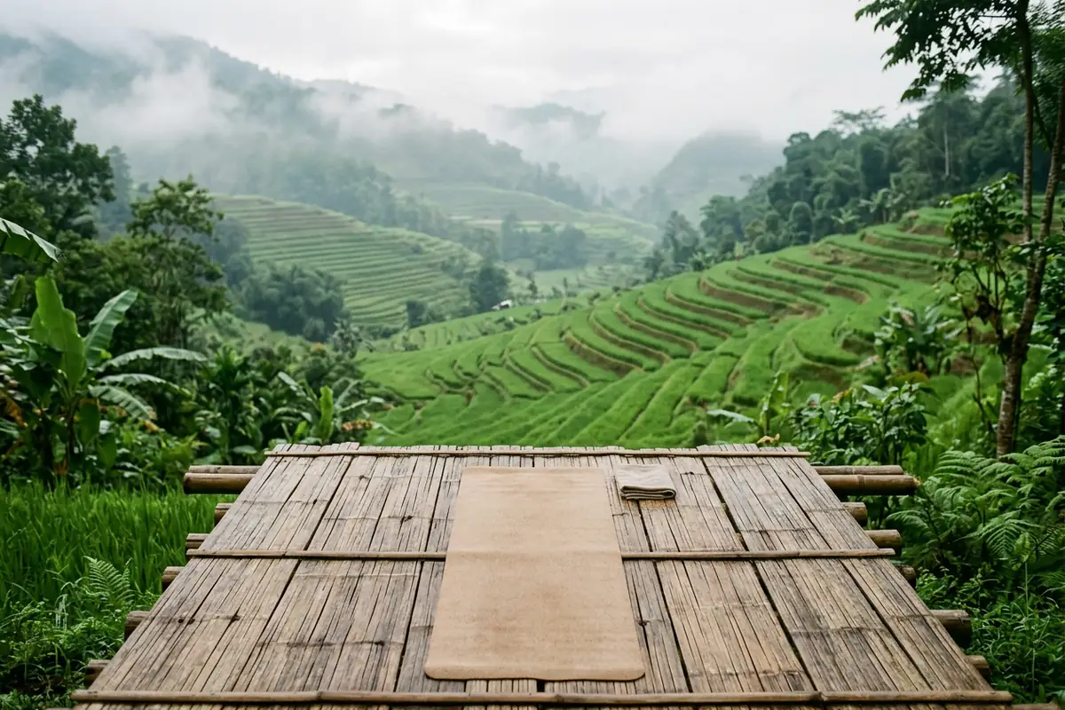 Illustration, not a photo of this retreat